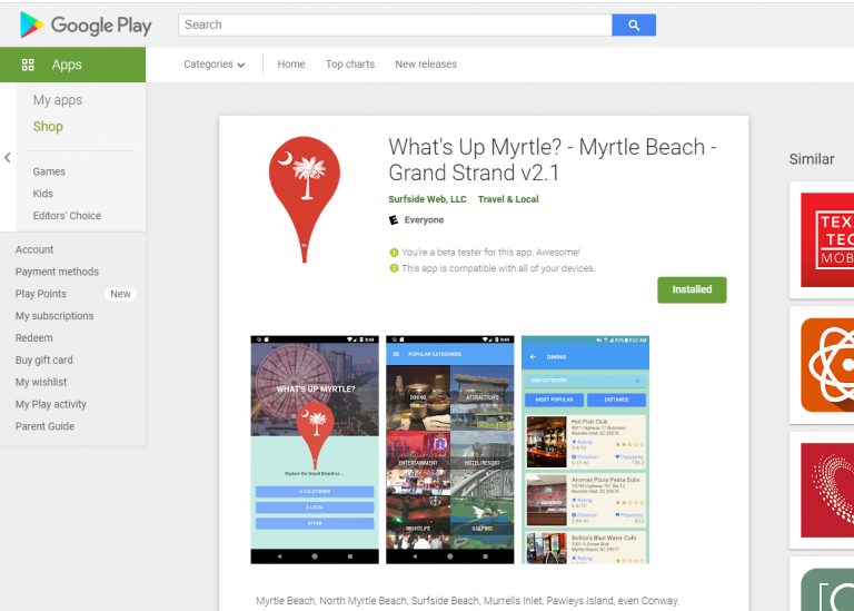 What's Up Myrtle? App