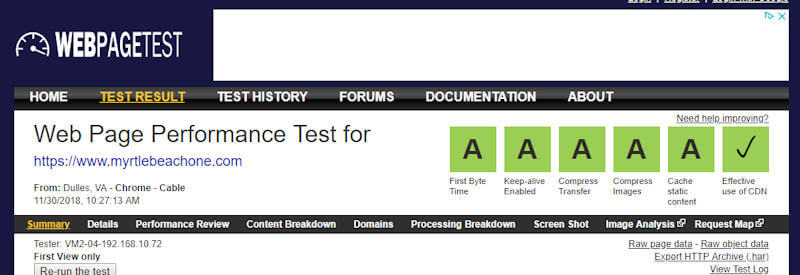 Fase Web Hosting Performance Test